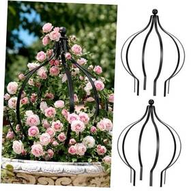 Sya-breezehug-0055 Breezehug 2 Set Metal Garden Obelisk Trellis For Climbing Plants With 100 Ties 18 X 12ftft