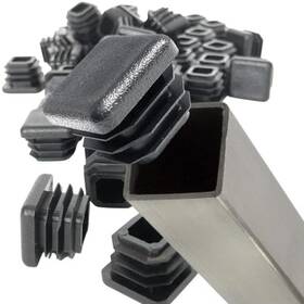 5095 Brew Dog Supplies Inc. Premium Grade 3/4 Inch Extra Durable Square Tubing End Cap 50 Pack For 14-20