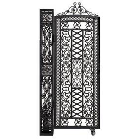 10515981 Bridgeton Moore Outdoor Furniture Aluminum Left Garden Fence Pedestrian Gate Panel Patio