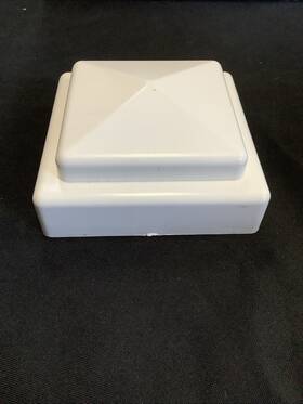 Brosco 110528wht 4 Inch Post Cap For Deck/railing White Plastic Lot Of 16 Argyle