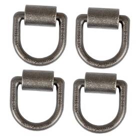 Buyers Products B40i4 5/8 Inch D-ring With Weld-on Bracket 4 Pack
