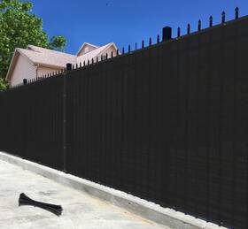 Bynbbur Byfs13e0612bk 6ft X 12ft Black Privacy Fence Screen Net Fencing 90% Blockage