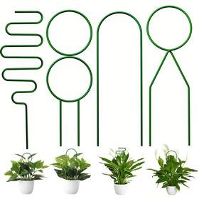 Canipha Ma0203 4 Pcs Small Metal Trellis For Potted Plants Gold Climbing