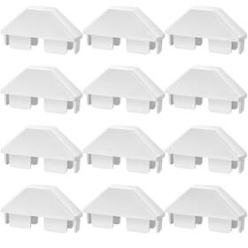 Canomo Xx462 7/8 Inch X 3 Internal Vinyl Picket Fence Caps Dog Eared White Fence