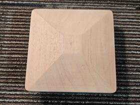 Captiva Pytb0358 Qty 5 Pyramid Miterless 4x4 Wood Post Cap 3-5/8 Inch Mahogany