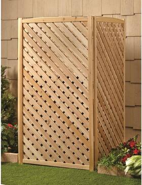 Castlecreek Dsl-5320 60 Inch Natural Wood Air Conditioner Fence Screen -tall Ac Covers Outdoor Privacy