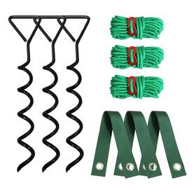 Cciland 3p-treestakes 3 Pcs Tree Stakes And Supports Heavy Duty Stake Kit Steel Sp... Fast Ship