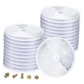 Cg-chengu-3445 Chengu 20 Pcs Front Reflector 3 Inch Round Safety Trailer Reflectors With White