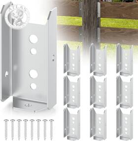 Chenteel 445040233231 2x4 Fence Brackets For Wood Post Bracket Rail Deck