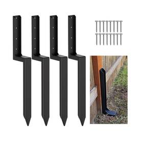H075 Chicaura Fence Post Repair Kit Heavy Duty 11-gauge Steel Stakes 5.47lbs Each With S