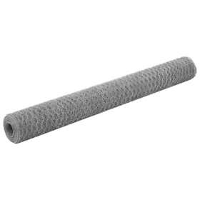 143328 Chicken Wire Fence Galvanized Steel 82footx3.9foot Silver