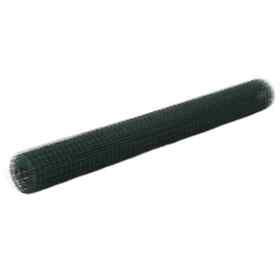143629 Chicken Wire Fence Steel With Pvc Coating 32.8footx4.9foot Green