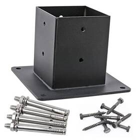 Chuge 711731314242 Packx Actual Size 3.5x3.5 Post Base Stainless Steel Inch 4