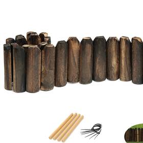 Ciamore Mz-bycdpt0619-5.9in1 Wood Garden Edging Wooden Fence Border Decorative Small Picket Panels For Flower