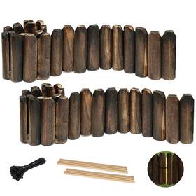 Ciamore Mz-bycdpt0619-5.9in2 Wood Garden Edging Wooden Fence Border Decorative Small Picket Panels For Fl