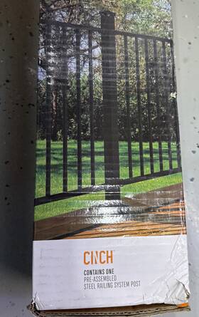 Cinch 097523730149 Pre Assembled Steel Railing System Post