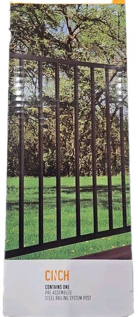 Cinch 30163 Pre Assembled Steel Railing System Post #30163 B1