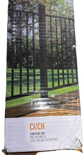 Cinch 30170 Pre-assembled Steel Railing System Blank Post #30170 A8