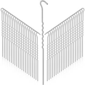 Cindeer Wf-cindeer-1523 60 Pcs Kinked Metal Tent Stakes 12 Inch Garden Edging Fence Hoo