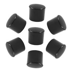 Tuohai002307220897 Cionyce 30 Pack Black Round Vinyl End Caps Plug Insert - 1/2 Inch 0.5inch 13mm