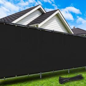Cisvio Fence-06-65000 6ftx50ft Privacy Screen Fence Heavy Duty 220 Gsm Windscreen And Dustproof 9