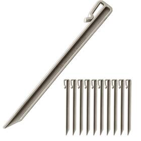 Lesb-10100 Citrine Garden 100-pack 10 Inch Plastic Edging Nails Gray Side-insert Nylon Landscape Anchor