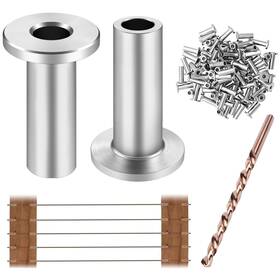 Cke B093kmbm4j 50pk T316 Stainless Steel Protector Sleeves For 1/8 Inch Wire Rope Cable Rail