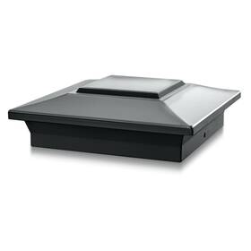 Classy Caps Nsx66b 6x6 Aluminum Post Cap - Black Fits 5 Inch X5 5.5 X5.5 And 6 X6