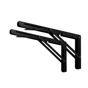 Clt Cleting 756790265883 14 Inch Black Folding Shelf Brackets Max. Load 440 Lb Heavy Duty Diy Wall Mo