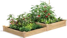 Rc4c8t2 Co Original Cedar Raised Garden Bed 4ft X 8ft 7-10.5 Inch - Made In Usa With North Ame