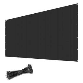 Coarbor Cb-fs13e0612bk 6ftx12ft Fence Privacy Screen Heavy Duty Windscreen Fencing Mesh Shade Net Cover