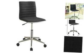800725 Coaster Co. Of America 021032323868 Furniture Adjustable Height Office Chair Black And Chrome