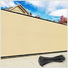 Colour Tree Customized Size Fence Screen Privacy Beige 6foot X 25