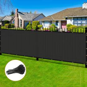 Coonoble Cofs13e0620bk Pantalla De Privacidad 6x20 Pies Negro Para Patio Exteriores Balcones Heavy Duty