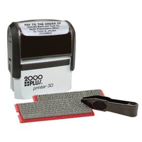 Cos030600 Cosco 2000plus Self-inking Print Kit 1 7/8 Inch X 3/4 Impression Black