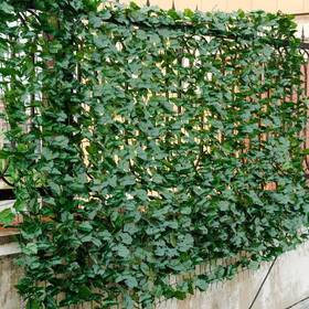 Costway 445002942942 Indoor/outdoor Pe Artificial Privacy Fence Hedges In Green