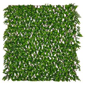 Hcst03194 Costway Decorative Faux Eucalyptus Fencing Panel Expandable Fence Privacy Screen