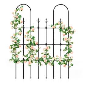Hcst05012 Costway 58 Inch X 73 Garden Trellis For Climbing Plants Rustproof Metal Plant Support Frame