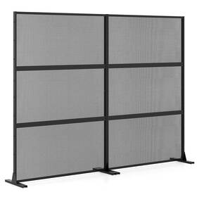 Costway Hcst10081 2pcs 72 Inch H X 48 Wmetal Privacy Screen With Expansion Bolts And Connection Screws