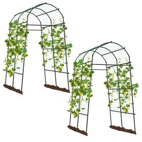 Hcst11285 Costway 2pcs 7.5ft Garden Arch Trellis Outdoor Plant Support Archway For Climbing Vine