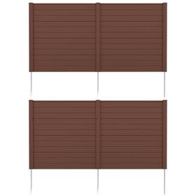 Costway Hcst13006 4 Panels 48 Inch L X H Air Conditioner Fence With Galvanized Steel Ground Stakes