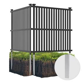 Costway Us-2hcst06848 2 Air Conditioner Fence Panels With Metal Ground Stakes No Dig Trash Can Enclosure