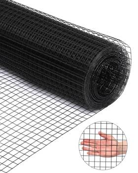 Coucheta Hc2226 Hardware Cloth 1/2 Inch 24 X 100ft Ft 19 Gauge - Black Vinyl Coated Wire Mesh