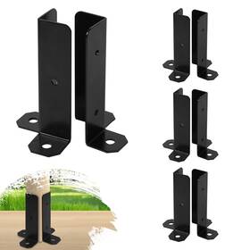 Cskunxia 770651446723 8pcs Adjustable Post Base Bracket Fit 1.5x1.5 2x2 2x4 4x4 Deck A