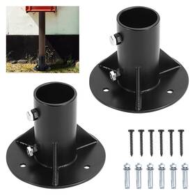 Cskunxia Zi10864-2b52 Bcus 2pcs Round Posts Base Bracket 2 Inch Flange Chain Link Fence Heavy So