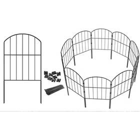Cubilan 313086259287 12 Inch L X 24 H Metal No Dig Garden Fencing Animal Barrier Fence Rust