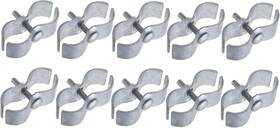 Dailydanny 445045998999 10 Set Chain Link Fence Clamps 1-5/8 Inch Dog Kennel Panel Clamp For Round Pipe Fram