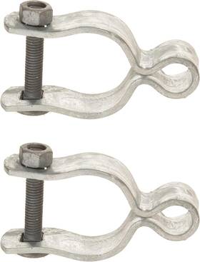 Dailydanny 711181872422 2 Pack Chain Link Fence Frame Gate Post Female Hinge With Bolts And N
