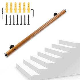 Dakzhou Cy-fmbs1 3.31ft Wooden Handrail Resin Non-slip Stair Wall Mounted Inch
