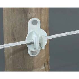 Dare Nail-on White Polyethylene Electric Fence Insulator 25-pack Snug-htw Pack